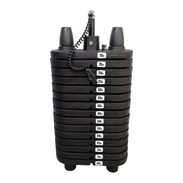 Bateria De Peso 80kg Pintada Completa