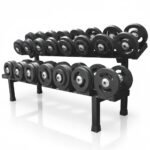 Kit de Dumbbells Montado com Anilha Injetada + Suporte